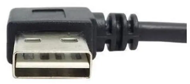 Alt view image 4 of 4 - CYDZ USB 2.0 Male to Male Data Cable 100cm Reversible Design Left & Right Angled 90 Degree 1M