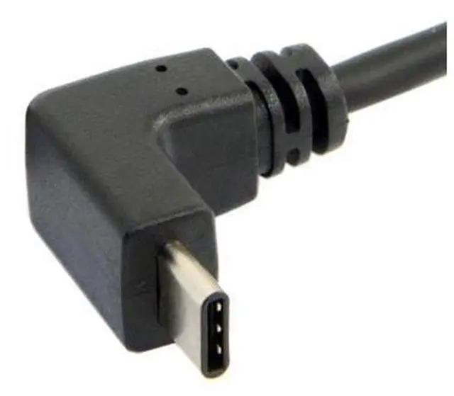 Alt view image 3 of 3 - USB 3.1 USB-C Up & Down Angled to 90D Down Angled A Male Data Cable for Laptop