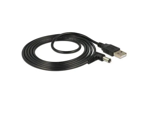 Alt view image 3 of 3 - CYDZ 80cm USB 2.0 A Type Male to Right Angled 90 Degree 5.5 x 2.1mm DC 5V Power Plug Barrel Connector Charge Cable
