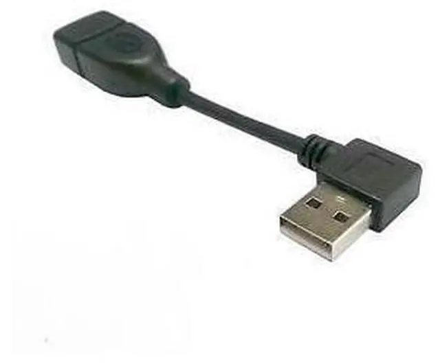 Main image of NGFF 480M USB 2 0 Right Angled 90D A Type Male to Female Extension Cable 10cm
