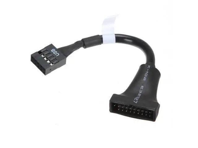 Alt view image 2 of 4 - CYDZ USB 2.0 9Pin Housing male to Motherboard USB 3.0 20pin Header Female cable 10cm