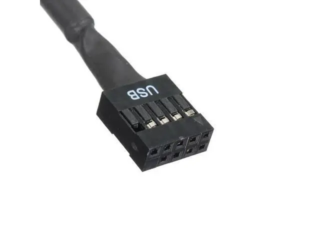Alt view image 3 of 4 - CYDZ USB 2.0 9Pin Housing male to Motherboard USB 3.0 20pin Header Female cable 10cm