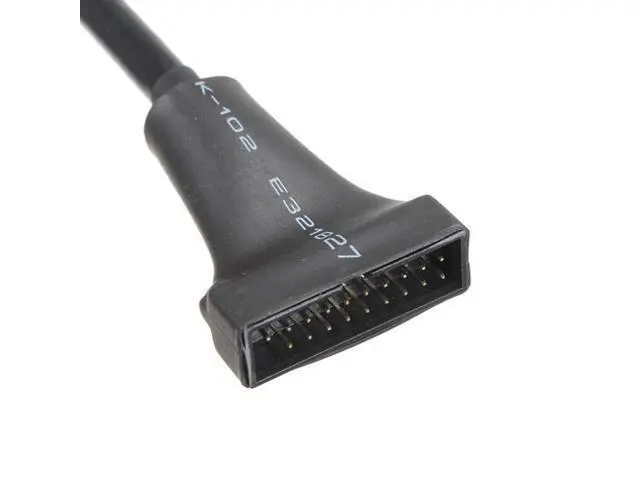 Alt view image 4 of 4 - CYDZ USB 2.0 9Pin Housing male to Motherboard USB 3.0 20pin Header Female cable 10cm