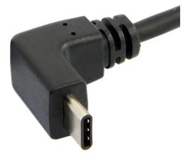 Alt view image 2 of 3 - USB 3.1 USB-C Reversible Angled to 90D Up Angled A Male Data Cable for Laptop
