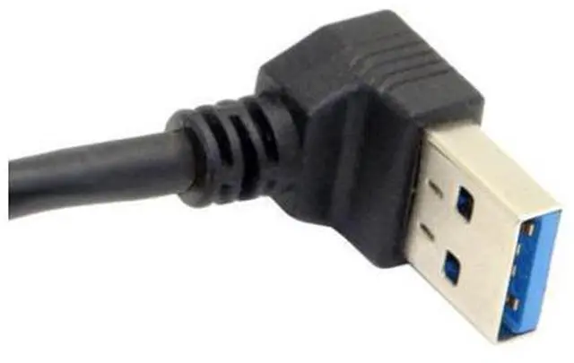 Alt view image 3 of 3 - USB 3.1 USB-C Reversible Angled to 90D Up Angled A Male Data Cable for Laptop