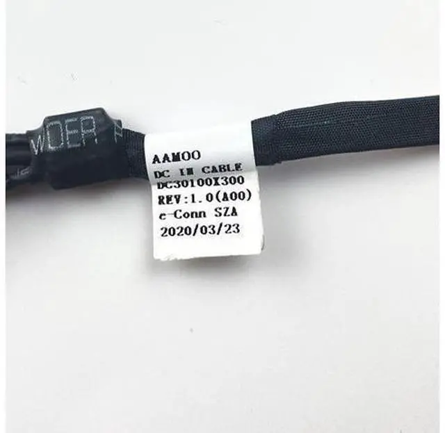 Alt view image 3 of 4 - DC Power Jack with cable For Dell Inspiron 13 15 17 7390 7391 7791 7590 7586 7786 laptop DC-IN Flex Cable