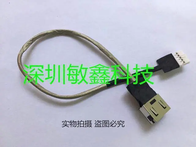 Alt view image 2 of 2 - DC Power Jack with cable For Lenovo ideapad 500S-14isk 500S-15isk laptop DC-IN Flex Cable