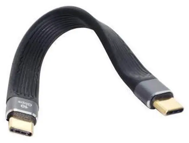 Main image of Male to Male for Laptop & Phone 13cm USB 3.1 10Gbps Flat Slim FPC Data Cable Type-C USB-C