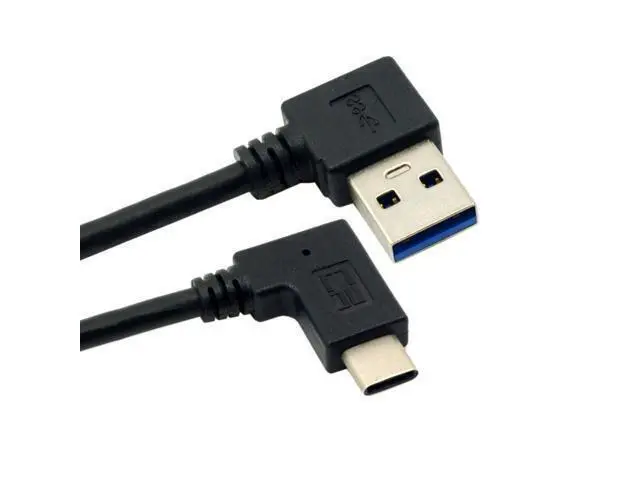 Alt view image 2 of 5 - USB-C 3.1 Angled Reversible to 90D Right Angled USB 3.0 Cable for Laptop Phone