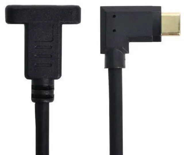 Main image of 90 Degree Type C Male to Female Cable 30cm Left & Right Angled USB-C USB 3.1
