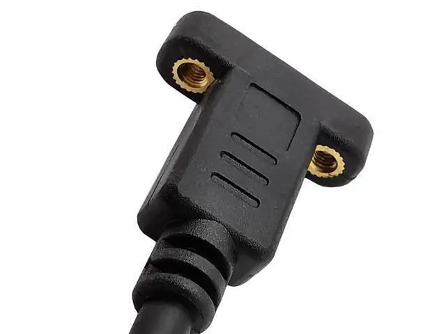 Alt view image 2 of 3 - 90 Degree Type C Male to Female Cable 30cm Left & Right Angled USB-C USB 3.1