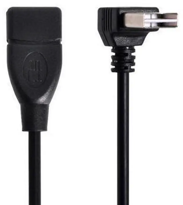 Main image of CYDZ USB 2.0 Male to Female Extension Cable Reversible Design Up & Down Angled 90 Degree 100cm