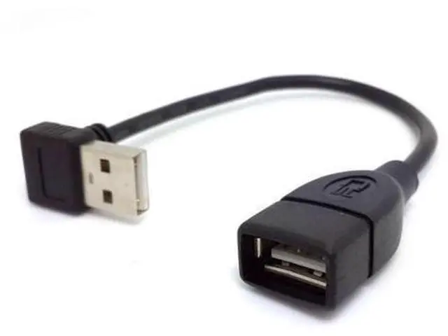Main image of 90 Degree Down Angled Type USB 2.0 A Male to USB A Female Cable 20cm