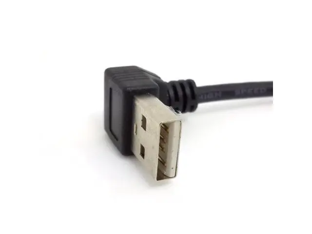 Alt view image 2 of 3 - 90 Degree Down Angled Type USB 2.0 A Male to USB A Female Cable 20cm