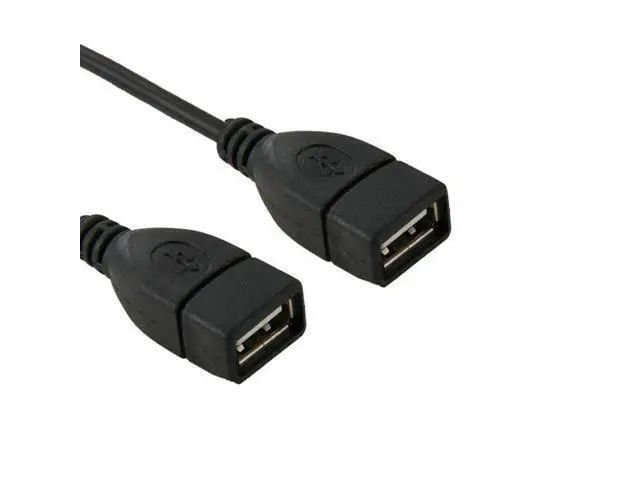 Alt view image 3 of 4 - CYDZ 10 Pin Motherboard Female Header to Dual USB 2.0 Female Adapter Cable 50cm