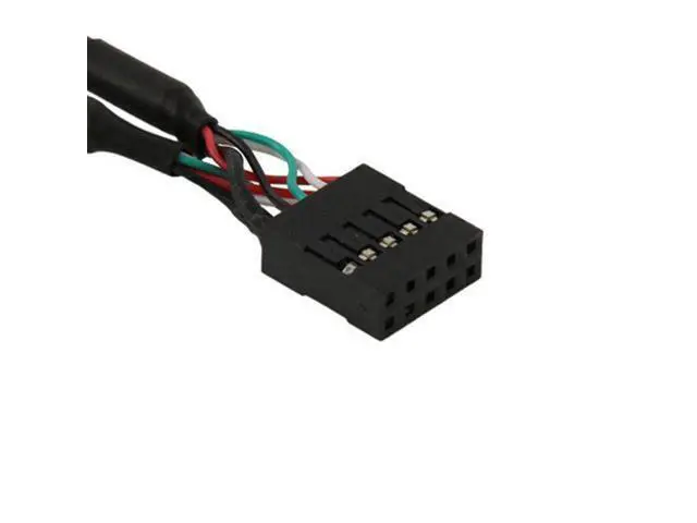 Alt view image 4 of 4 - CYDZ 10 Pin Motherboard Female Header to Dual USB 2.0 Female Adapter Cable 50cm