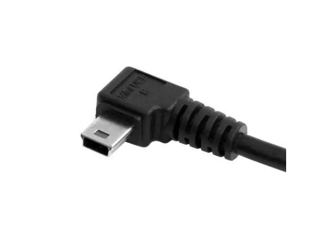 Alt view image 5 of 5 - CableCC 5pin Mini USB Male Left Angled B Type 90 Degree to USB 2.0 A Male Data Cable 0.5M