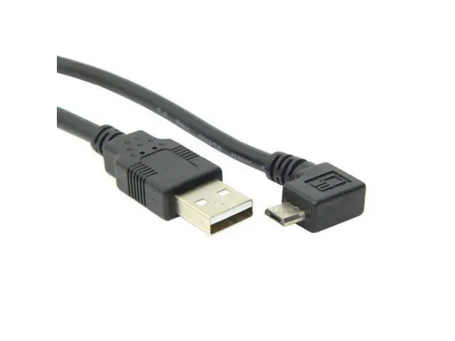 Alt view image 3 of 5 - 90 degree Left Angled Micro USB Male to USB 2.0 Data Charge Cable for Cell Phone & Tablet 1.5m