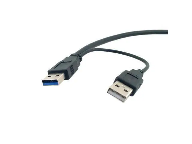 Alt view image 5 of 5 - Super Speed USB 3.0 Power Y Cable Two A Male to USB Male for Mobile Hard Disk