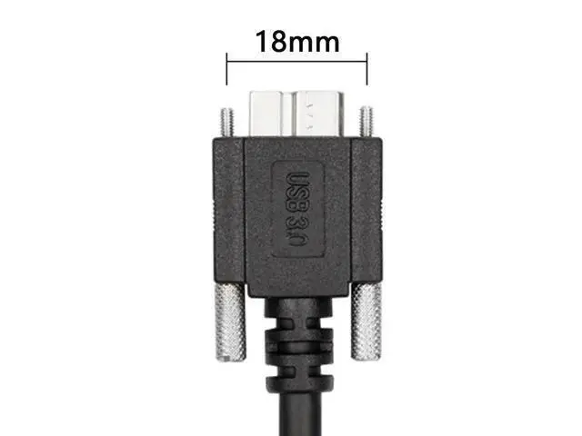 Alt view image 3 of 5 - Cablecc 120cm USB 3.0 A type Cable Male to Micro USB 3.0 B Male with Mount Panel Screws for Hard Disk Mobile Phone