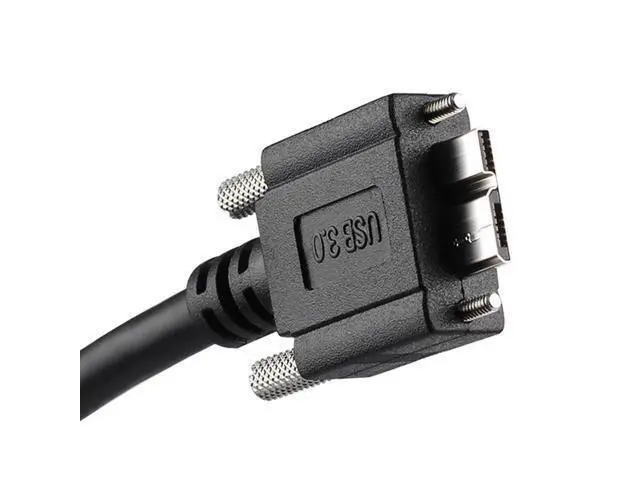 Alt view image 4 of 5 - Cablecc 120cm USB 3.0 A type Cable Male to Micro USB 3.0 B Male with Mount Panel Screws for Hard Disk Mobile Phone