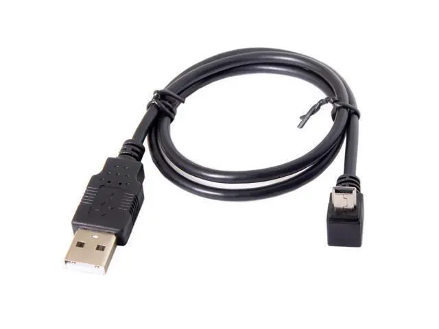 Alt view image 5 of 5 - USB 2.0 A Type Male to 90 Degree Up Angled USB Mini B 5pin Male Cable 50cm