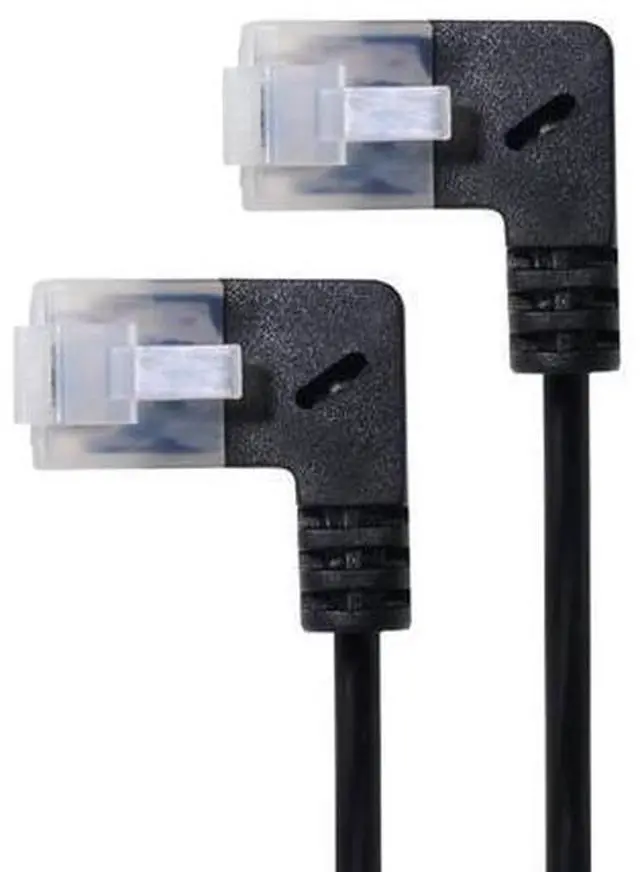 Main image of Ultra Slim Cat6 Ethernet Cable RJ45 Right Angled UTP Network Cable Patch Cord 90 Degree Cat6a Lan Cables