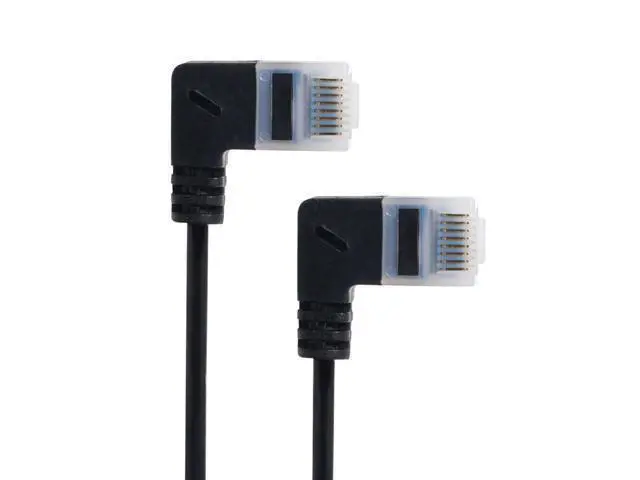 Alt view image 3 of 3 - Ultra Slim Cat6 Ethernet Cable RJ45 Right Angled UTP Network Cable Patch Cord 90 Degree Cat6a Lan Cables