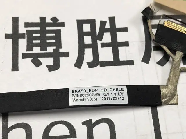 Alt view image 3 of 4 - Video screen Flex cable For Dell Dell Inspiron 7000 15 7560 7572 laptop LCD LED Display Ribbon Camera cable 06K2JC DC02002IA00