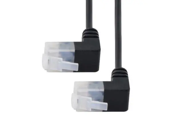 Alt view image 3 of 6 - Ultra Slim Cat6 Ethernet Cable RJ45 Up Angled 25cm UTP Network Cable Patch Cord