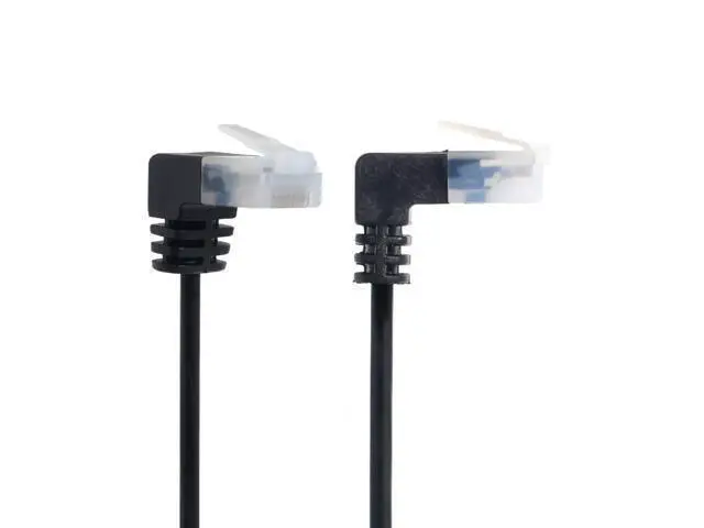 Alt view image 4 of 6 - Ultra Slim Cat6 Ethernet Cable RJ45 Up Angled 25cm UTP Network Cable Patch Cord
