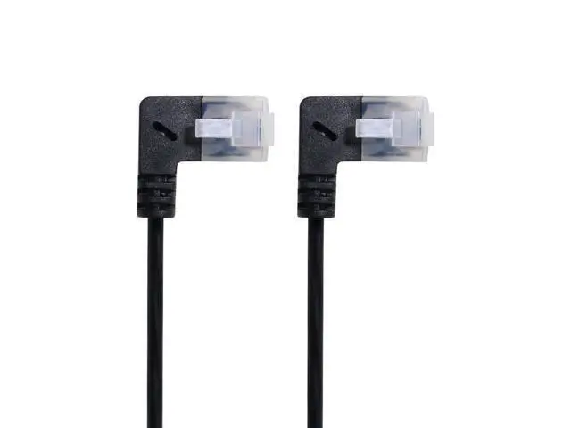 Alt view image 2 of 5 - Ultra Slim Cat6 Ethernet Cable RJ45 Up Angled 25cm UTP Network Cable Patch Cord
