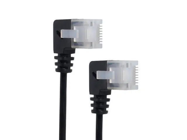 Alt view image 3 of 5 - Ultra Slim Cat6 Ethernet Cable RJ45 Up Angled 25cm UTP Network Cable Patch Cord