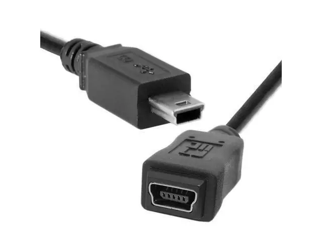 Alt view image 2 of 5 - Cablecc USB 2.0 Hi Speed Mini USB 5pin Male to Female Extension Adapter Cable 150cm 5ft