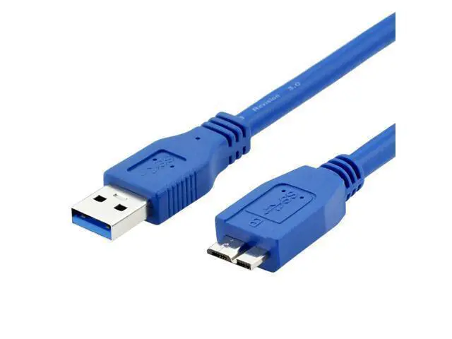 Alt view image 3 of 3 - Standard A Type USB 3.0 Male to Micro B Male Adapter Cable 3.28ft 1m Blue