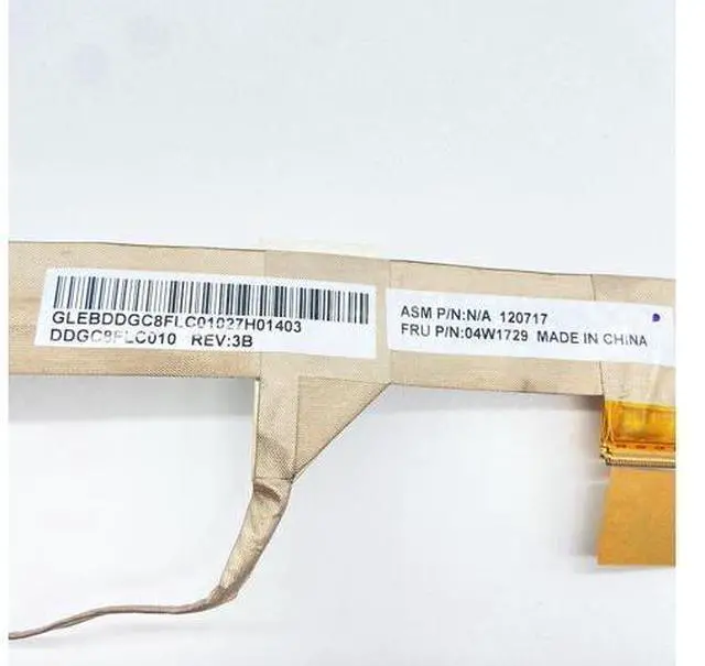 Alt view image 4 of 4 - Video screen Flex cable For Lenovo ThinkPad L520 L512 15.6" laptop LCD LED Display Ribbon cable DDGC8FLC010 04W1729