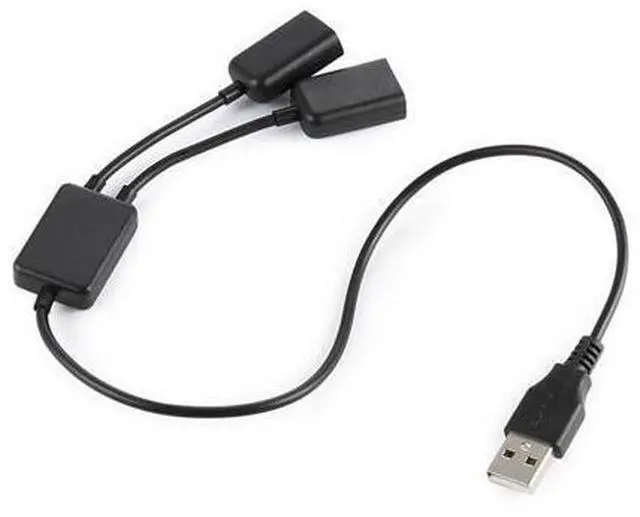 Main image of USB 2.0 Dual Ports Hub Cable Bus power For Laptop Macbook Notebook PC & Mouse & Flash Disk