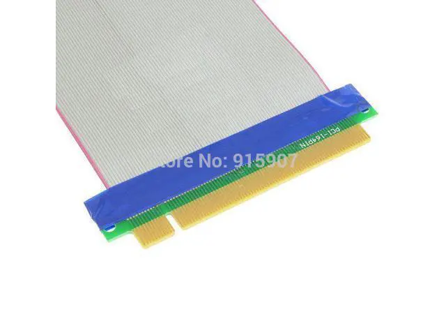 Alt view image 5 of 5 - 20cm PCI-E Express 16X to 16x Male to Female Riser Extender Card Ribbon Cable