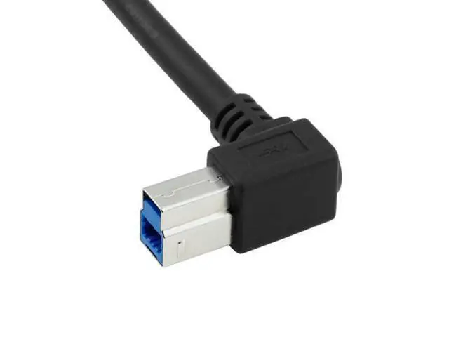 Alt view image 2 of 5 - 50cm USB 3.0 B Type Male to 3.0 Motherboard 19pin Header Cable 90 Degree Left angled