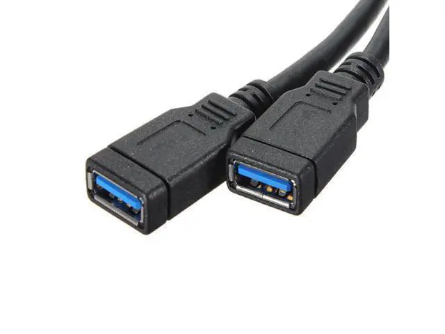 Alt view image 5 of 5 - 2 Ports USB 3.0 Female to Motherboard 20pin Header Cable 10cm