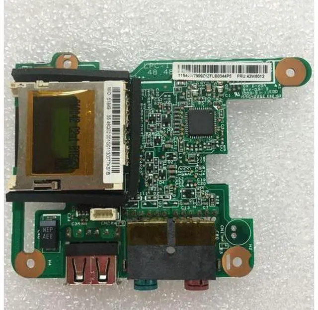 Alt view image 2 of 2 - Audio Media Card Reader Board I/O card assembly Without Cable For Lenovo Thinkpad ThinkPad X200 X200S X200T Series,FRU 42W8012