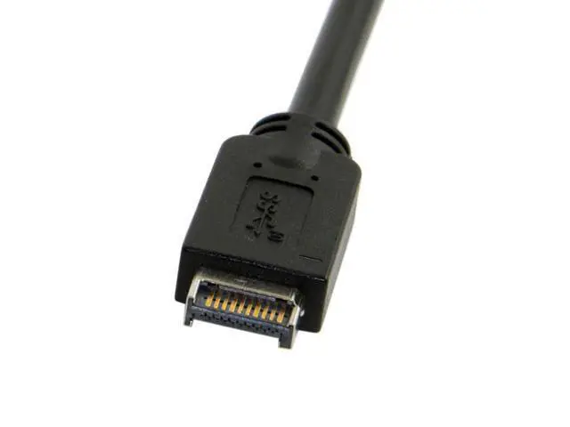 Alt view image 3 of 3 - USB 3.0 Type-A Male to USB 3.1 Front Panel Header Extension Data Cable Converter Cord 50cm Black
