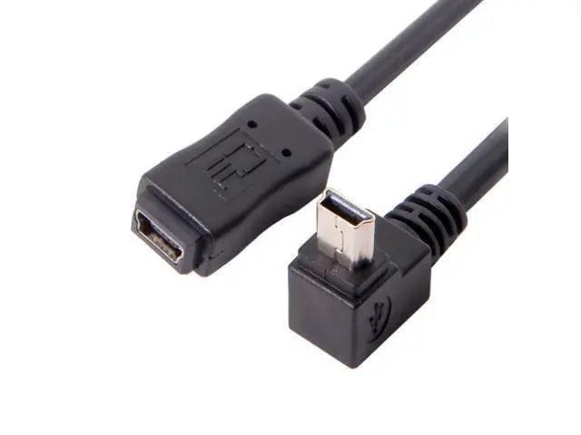Alt view image 2 of 5 - Extension Cable 5p 90d Male Female Gps Mini Usb To Up Direct Angled