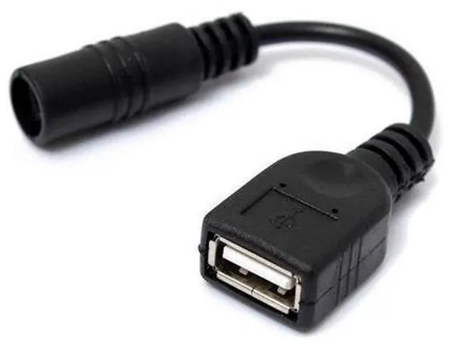 Main image of 5V USB Female to DC Power Jack 5.5 2.1mm Charge Cable for Cell Phone & Tablet