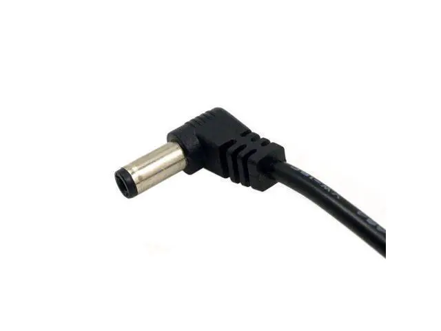 Alt view image 3 of 3 - DC Power 5.5 x 2.1mm / 2.5mm Male to 5.5 2.1/2.5mm Male Plug Cable 90 Degree Right Angled 60cm