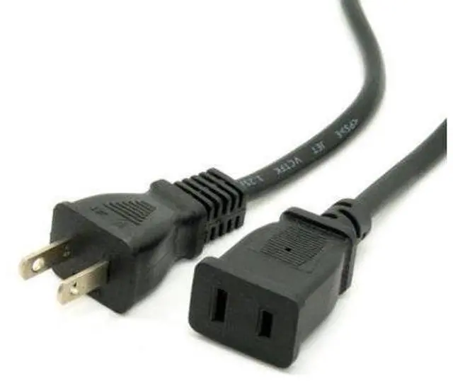 Main image of CYDZ USA Outlet Saver Power Extension Cord Cable 2-prong 2 Outlets 50 cm