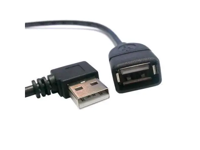 Alt view image 2 of 3 - 40cm 480M 90 Degree Right Angled USB 2.0 A Type Male Female Extension Cable