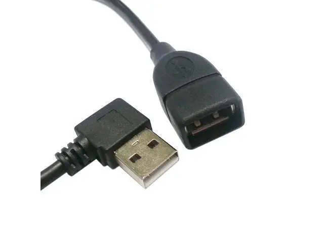 Alt view image 3 of 3 - 40cm 480M 90 Degree Right Angled USB 2.0 A Type Male Female Extension Cable