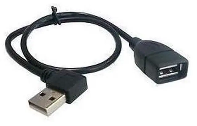 Main image of 40cm 480M 90 Degree Right Angled USB 2.0 A Type Male Female Extension Cable