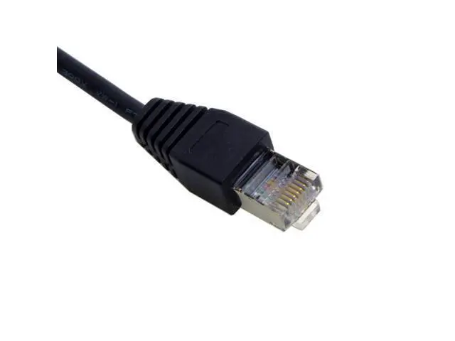 Alt view image 5 of 5 - 30cm 8P8C FTP STP UTP Cat 5e Male to Female Lan Ethernet Network Extension Cable with Panel Mount Holes